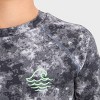 Boys' Long Sleeve Tie-Dye Rash Guard Top - art class™ Black - 2 of 3