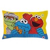 Sesame Street Come and Play Blue, Green, Red and Yellow 2 Piece Toddler Sheet Set - Fitted Bottom Sheet and Reversible Pillowcase - image 3 of 4