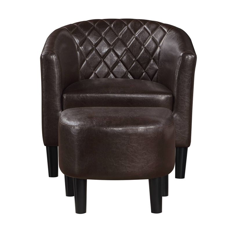 Breighton Home Take a Seat Roosevelt Accent Chair with Ottoman, 4 of 11