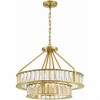 Crystorama Lighting Farris 6 - Light Chandelier in  Aged Brass - 3 of 4