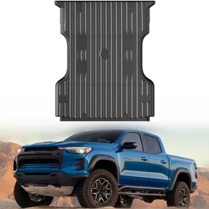 6.8FT Heavy Duty Truck Bed Mat for 1999-2016 Ford F250/F350/F450 Super Duty ¨C All-Weather TPE Non-Slip Bed Liner Protector (Black, 1-Pack) - 1 of 4