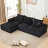 ODK 110" Modular Sectional Sofa, L-Shaped Cloud Couch with Chaise Lounge, Boneless Deep Seat Sofa for Living Room, Plush Corduroy Fabric - 4 of 4