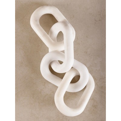 Eternity White Marble Links Decorative Chain
