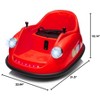 12V Bumper Car, Electric Toy Ride on Battery Car with Parent Remote Control, 360 Degree Spin 2-Speed Music & LED Lights for Toddlers Kids - 3 of 4