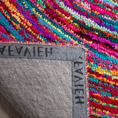 Handmade Multicolor Cotton Tufted Rectangular Area Rug