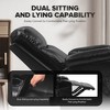 COMHOMA Swivel Rocker Recliner Chair with Heat and Massage, PU Leather Rocking Sofa Home Recliner for Living Room Home Theater Office - 2 of 4