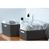 (3 pack) Curver Jute Medium Grey Plastic Storage Basket - 4 of 4