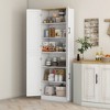 Aghana Digitals Distressed Gray Freestanding Kitchen Pantry with 4 Doors, 6-Tier Adjustable Shelves - 3 of 4