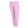 Roll Outta Bed Women's Patterned Knit Open Bottom Pajama Pants - 2 of 4