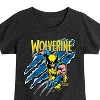 Girls' - Marvel - Wolverine Slash Fitted Short Sleeve Graphic T-Shirt - 2 of 4