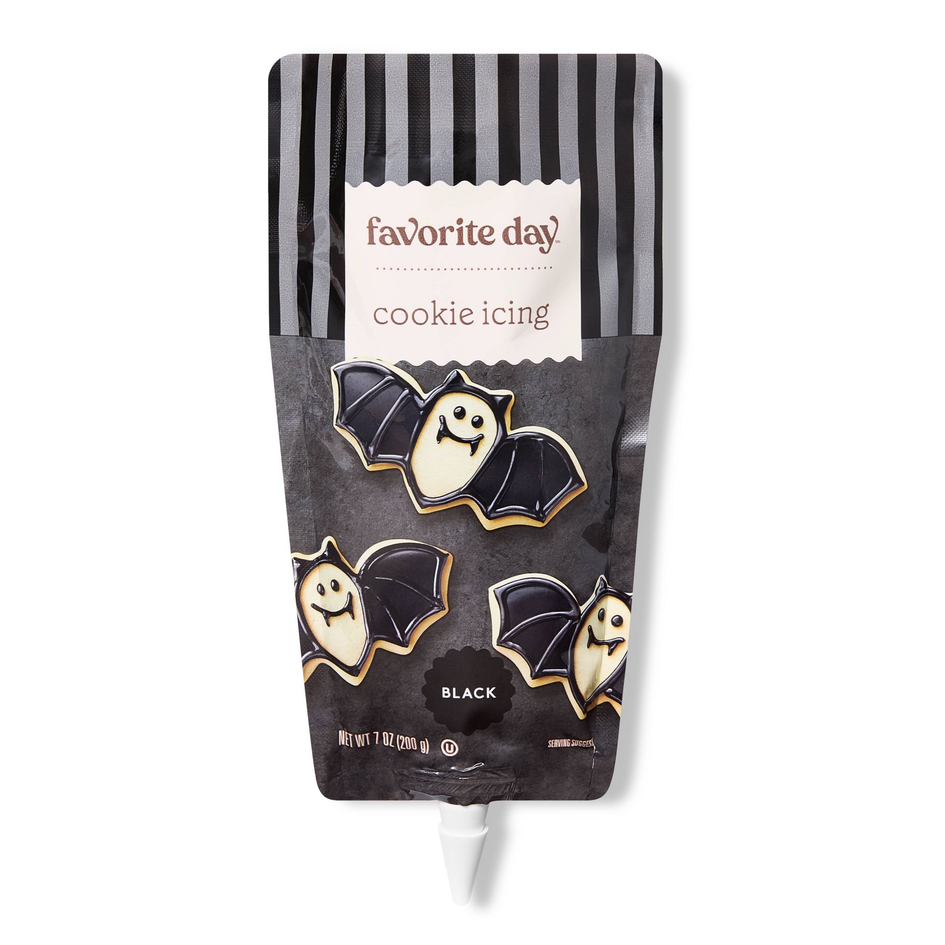 Halloween Black Cookie Icing - 7oz - Favorite Day™
