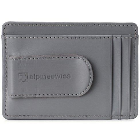 Alpine Swiss Dermot Mens RFID Safe Money Clip Minimalist Wallet