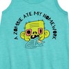 Girls' - Instant Message - A Zombie Ate My Homework Graphic Sleeveless Aline Dress - 2 of 4