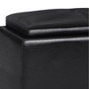 Franklin 2 Tray Storage Ottoman Midnight Black - WyndenHall - 3 of 4