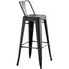 30" Metal Industrial Barstools, Set of 4 with Bucket Back and Non-Slip Feet for Kitchen, Bar, Restaurant, Balcony - 4 of 4