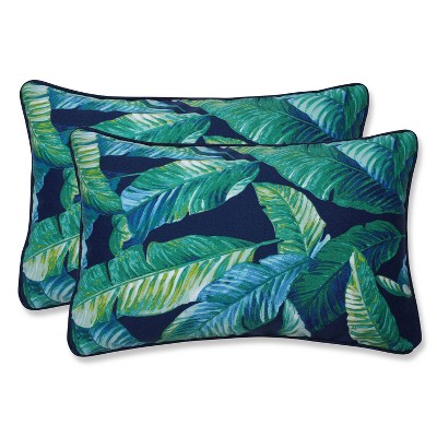 2pk Hanalai Lagoon Rectangular Throw Pillows Blue - Pillow Perfect