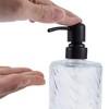 Unique Bargains Elegant Twill Pattern Soap Pump Dispenser for Bathroom 16.9oz 1 Pc - 3 of 4