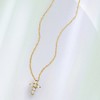 Ross-Simons 0.10 ct. t.w. Diamond Cross Pendant Necklace in 10kt Yellow Gold - 3 of 4