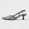 Women's Annette Slingback Kitten Heels with Memory Foam Insole - A New Day™ White - 2 of 3