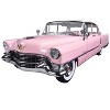 1955 Pink Cadillac Fleetwood Series 60 Special Elvis Presley" 1/18 Diecast Model Car by Greenlight" - 2 of 4