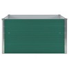 vidaXL Raised Garden Bed Outdoor Planter Patio Flower Box Galvanized Steel - 3 of 4