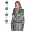 The Bare Homey - Adult Wearable Blanket - Microplush Side Pockets - 4 of 4