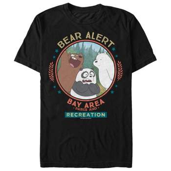 Men's We Bare Bears Parks and Rec Bear Alert T-Shirt