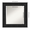 Amanti Art Luxe Beveled Framed Bathroom Vanity Wall Mirror - 3 of 4