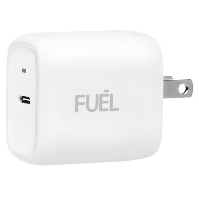 Case-Mate - FUEL - 20W Fast Charger for iPhone - Galaxy - Android - iPad - Tablet - Foldable Wall Charger - USB-C - PD Power Adapter - White