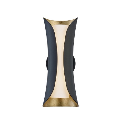 Mitzi Josie 2 - Light Wall Light in  Gold Leaf/Black Opal Matte Acid Etched Glass Shade  Shade