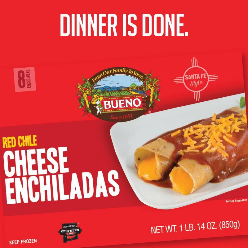 Bueno Frozen Red Chile Cheese Frozen Enchiladas - 9oz, 3 of 4