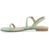 Journee Collection Womens Crishell Textured Material Sling Back Stacked Heel Sandals - 2 of 4