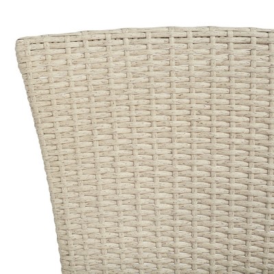 Edna Beige and White 3 Piece PE Rattan Lounge Set