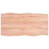 vidaXL Table Top Light Brown 39.4"x19.7"x(0.8"-2.4") Treated Solid Wood Live Edge - 2 of 4