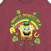 Women's - SpongeBob Squarepants - Spongebob Happy St Patricks Day Graphic Racerback Tank - 2 of 4