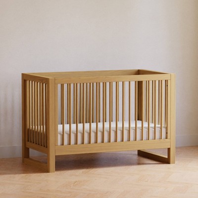Honey Wood 3-in-1 Convertible Crib with Toddler Bed Kit
