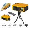 Topteng 1080P Mini Projector - Yellow - 2 of 4