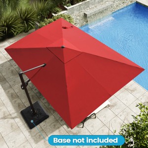 Crestlive Products 9x12FT Cantilever Umbrella UV30+ Outdoor 360 Degree Rotation Offset Umbrella 6 Heights Adjustable Patio Umbrella - 1 of 4