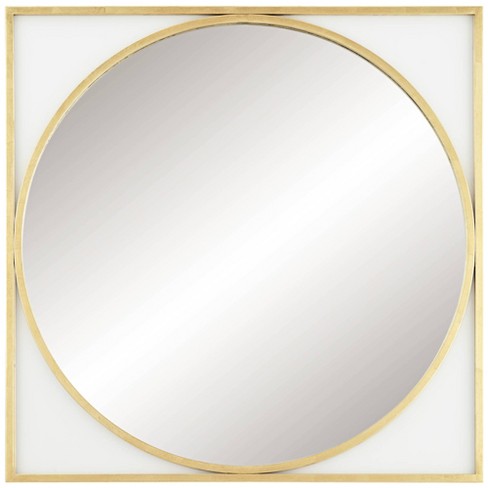 Uttermost Meri Glossy Gold Leaf 34" Square Wall Mirror : Target