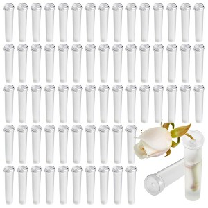 Juvale 100 Pack Stem Water Tubes for Flowers, Clear Vials for Floral Arrangements, Florist Supplies, 0.7 x 2.75 In - 1 of 4