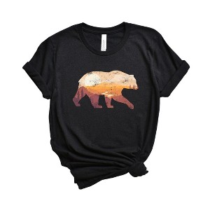Simply Sage Market Women's Bear Sunset Valley Short Sleeve Graphic Tee - 1 of 3
