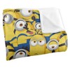 Minions Group Pattern Silky Touch Blanket White 50X60 - 3 of 4