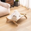 Mewoofun Cat Window Perch Cat Bed for Indoor Cats Cat Window Hammock Seat Adjustable Sturdy Durable Steady Cat Bed, Beige, 18.5"x8.4"x15.5" - 2 of 4