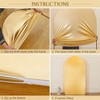 Double-Sided Spandex Arch Cover, Stretchy Fitted Arch Stand Cover; for Wedding, Backdrop, Balloon, Birthday, Banquet Photography Decoration - 4 of 4