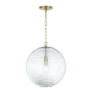 Capital Lighting Dolan 1 - Light Pendant in  Matte Brass - 1 of 4