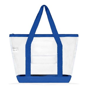 Dalix Clear Shopping Bag Security Work Tote Shoulder Bag Womens Handbag - 1 of 4