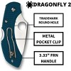 Spyderco Dragonfly 2 Lightweight Folding Pocket Knife with 2.28" K390  Premium Steel Blade | Get Secure Grip with the Bi-Directional Texturing Handle - 4 of 4