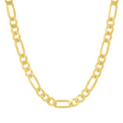 Mens 14k Gold THICK 5.5mm Figaro Chain Necklace