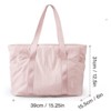 FATMOON Tote Bag for Women with Zipper, Gym tote with Compartments, Work Tote Nurse Dance Yoga Bag for Travel - 3 of 4