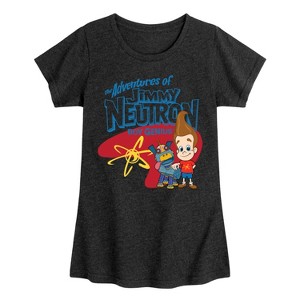 Girls' - Jimmy Neutron - Adventures of Jimmy Neutron Fitted Short Sleeve Graphic T-Shirt - 1 of 4